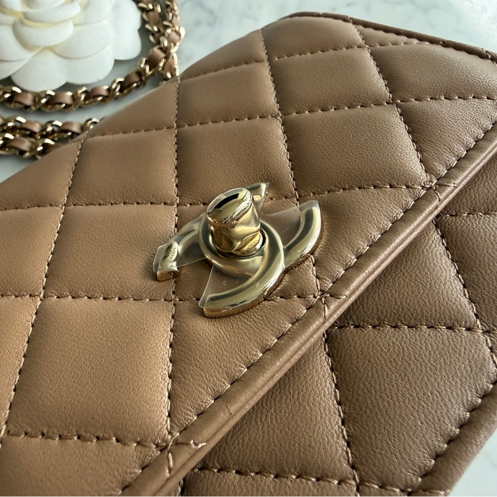 BRAND NEW Chanel Mini Trendy CC Wallet on Chain - Picture 8 of 13